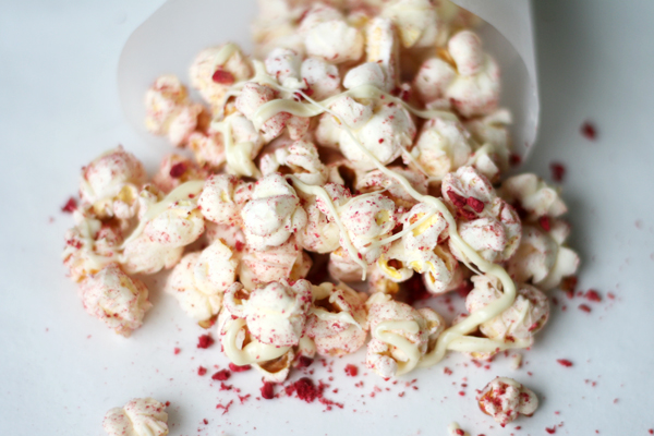 Hindbærpopcorn