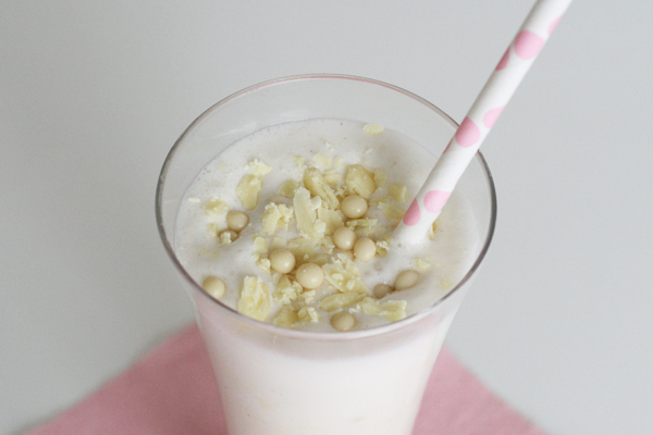 Hvid chokolade milkshake
