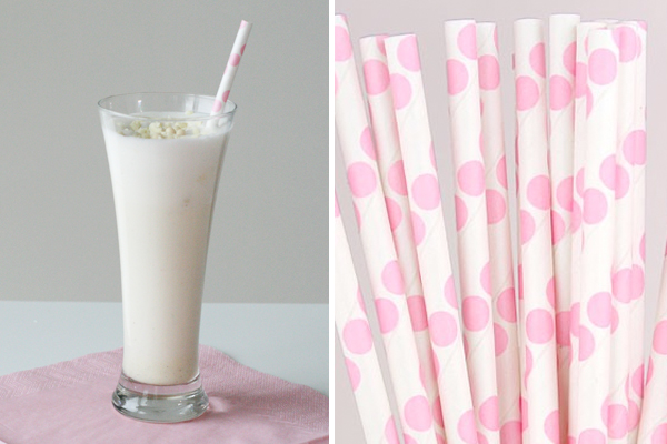 Hvid chokolade milkshake