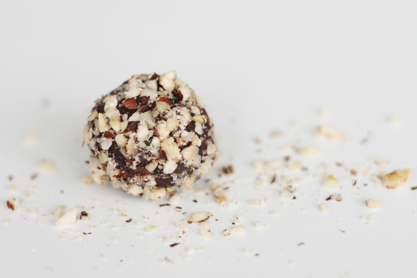 Mokka trøfler med mørk chokolade