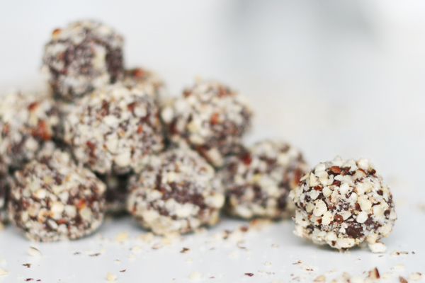 Mokka trøfler med mørk chokolade